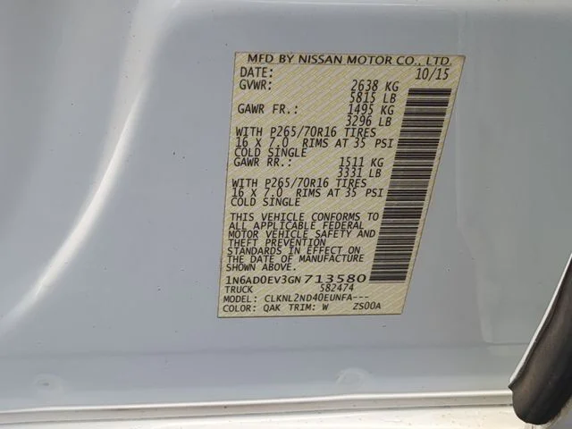 Used 2016 White Nissan SV image 38