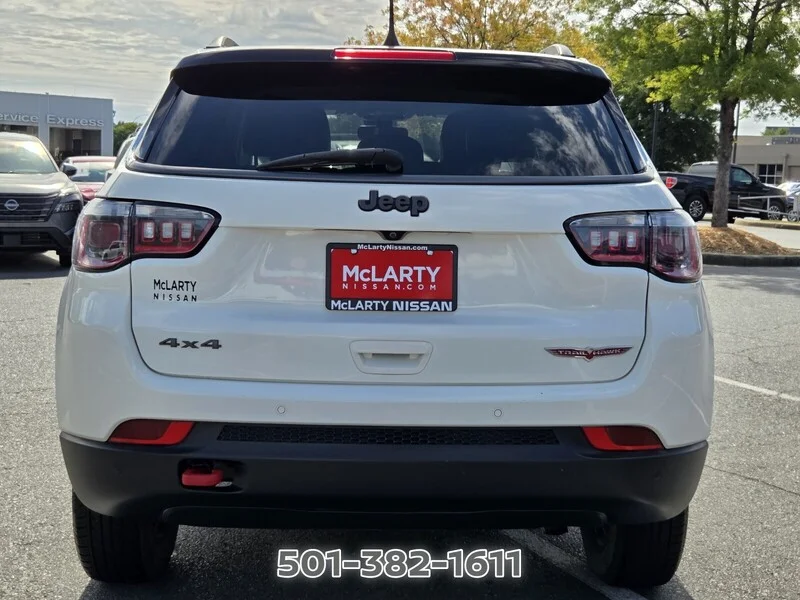 Used 2021 White Clearcoat JEEP TRAILHAWK 4X4 image 4
