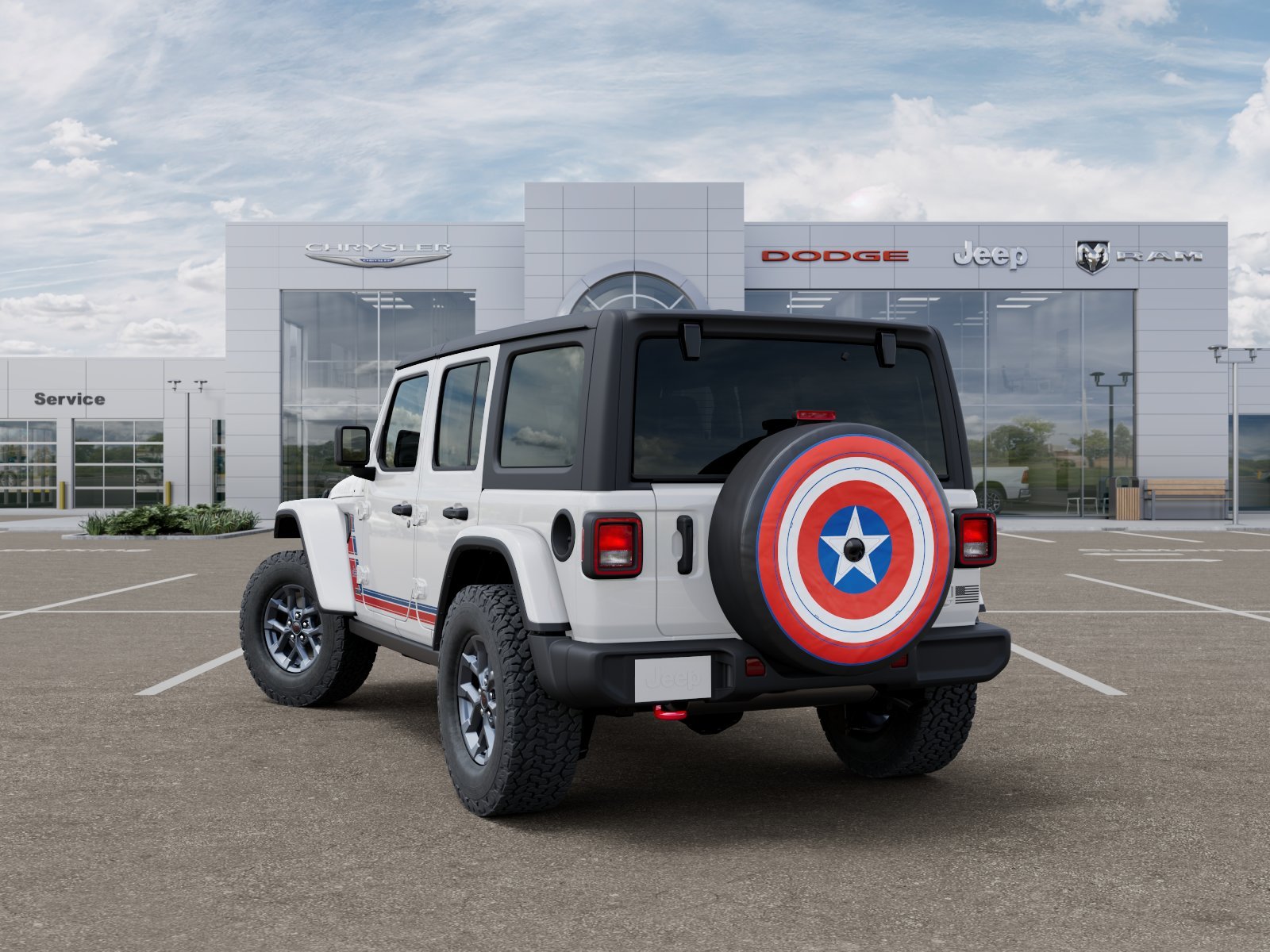 New 2026 Bright White Clear-Coat Exterior Paint Jeep Willys image 3
