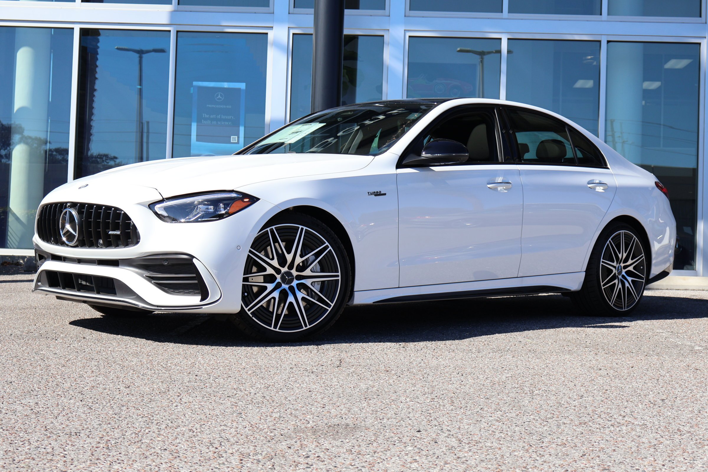 New 2026 MANUFAKTUR Moonlight White Metallic Mercedes-Benz AMG® C 43 image 2