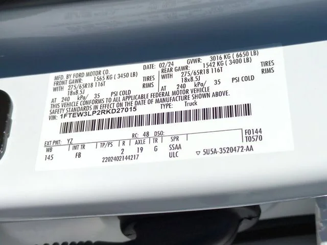 Used 2024 White Ford XLT image 36