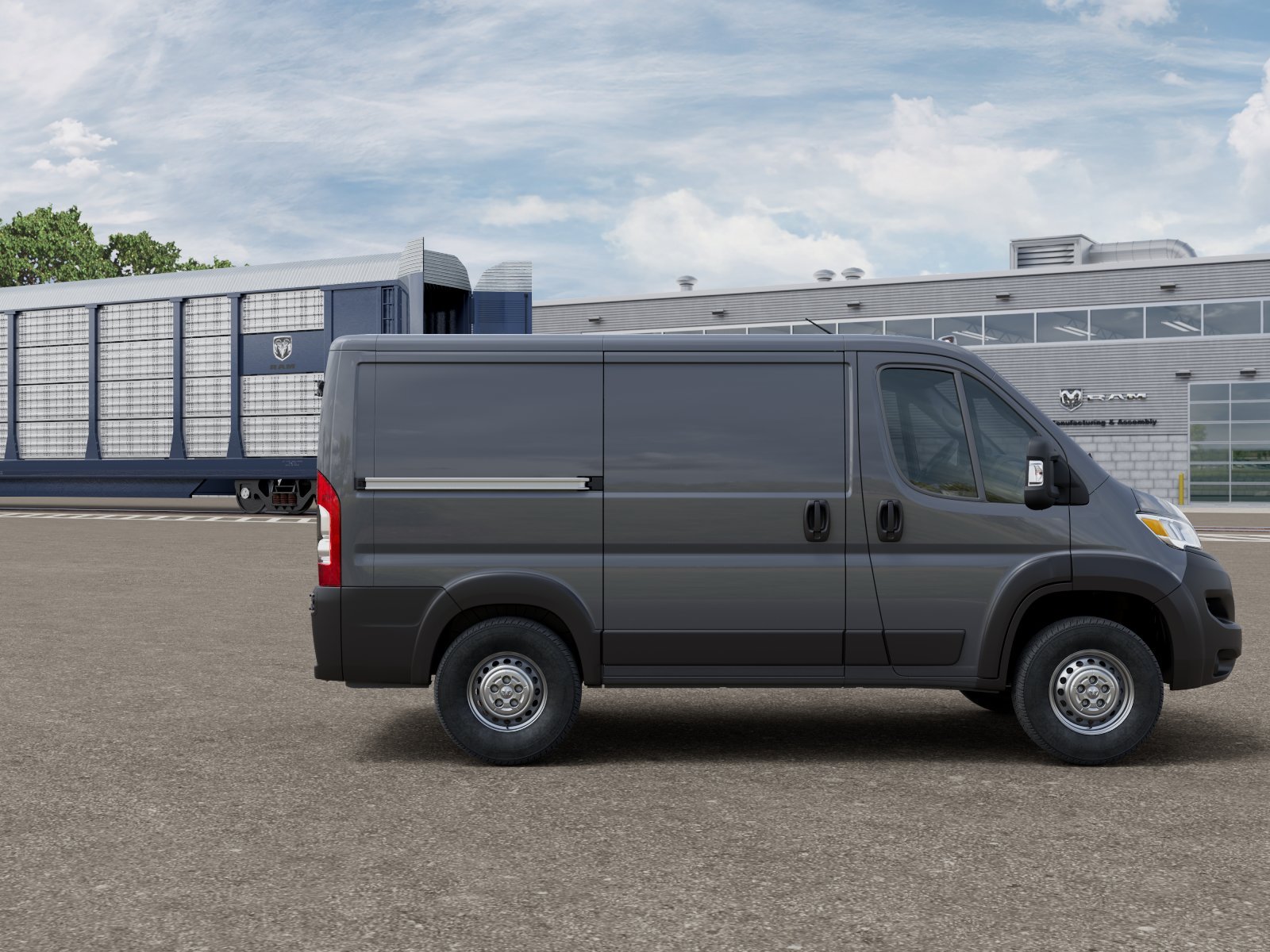 New 2026 Ceramic Gray Clear-Coat Exterior Paint RAM Tradesman image 21