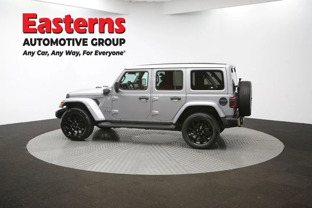 Used 2021 Silver Jeep Unlimited Sahara 4xe image 62