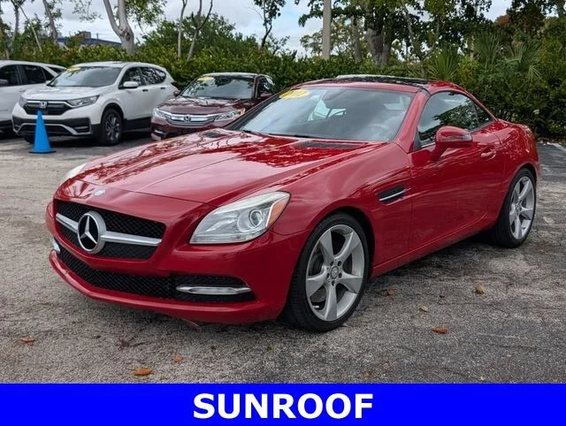 Used 2012 Red Mercedes-Benz SLK 350 image 3