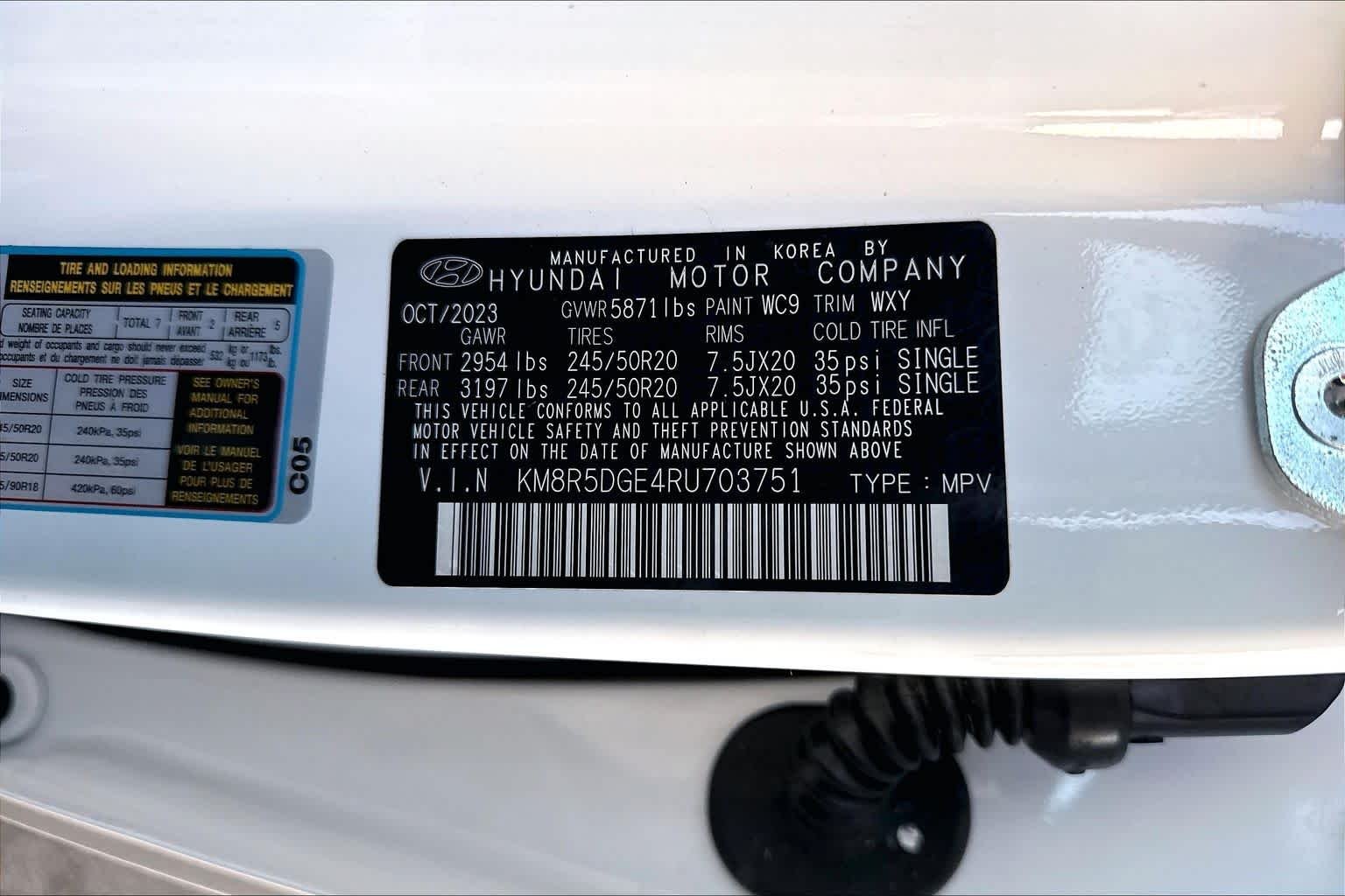 Used 2024 Hyper White Hyundai Limited image 34