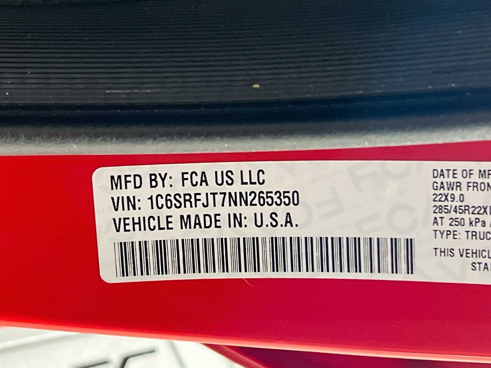 Used 2022 Flame Red Clearcoat Ram Laramie image 33