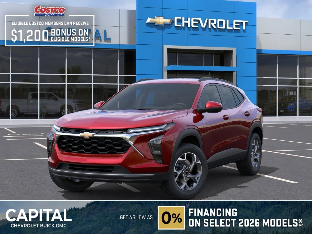 New 2026 Apex Red Chevrolet LT image 1