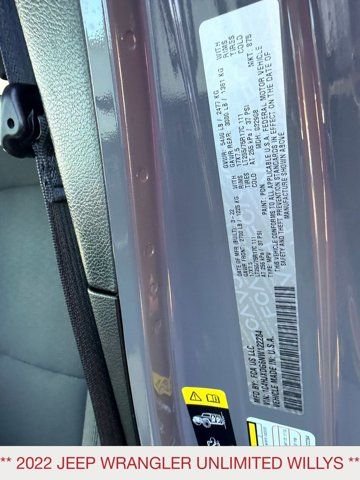 Certified Used 2022 Gray Jeep Unlimited Willys image 21
