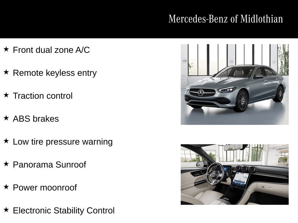 New 2026 Cirrus Silver Metallic Mercedes-Benz C 300 image 51