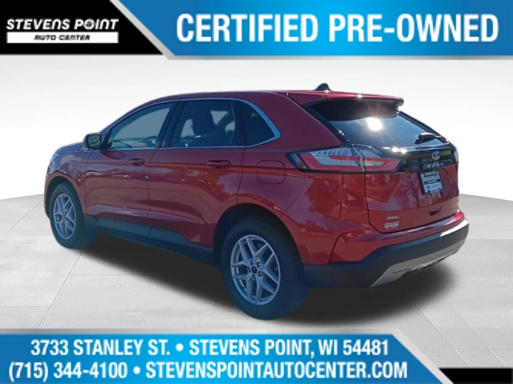 Used 2023 Rapid Red Metallic Tinted Clearcoat Ford SEL image 5