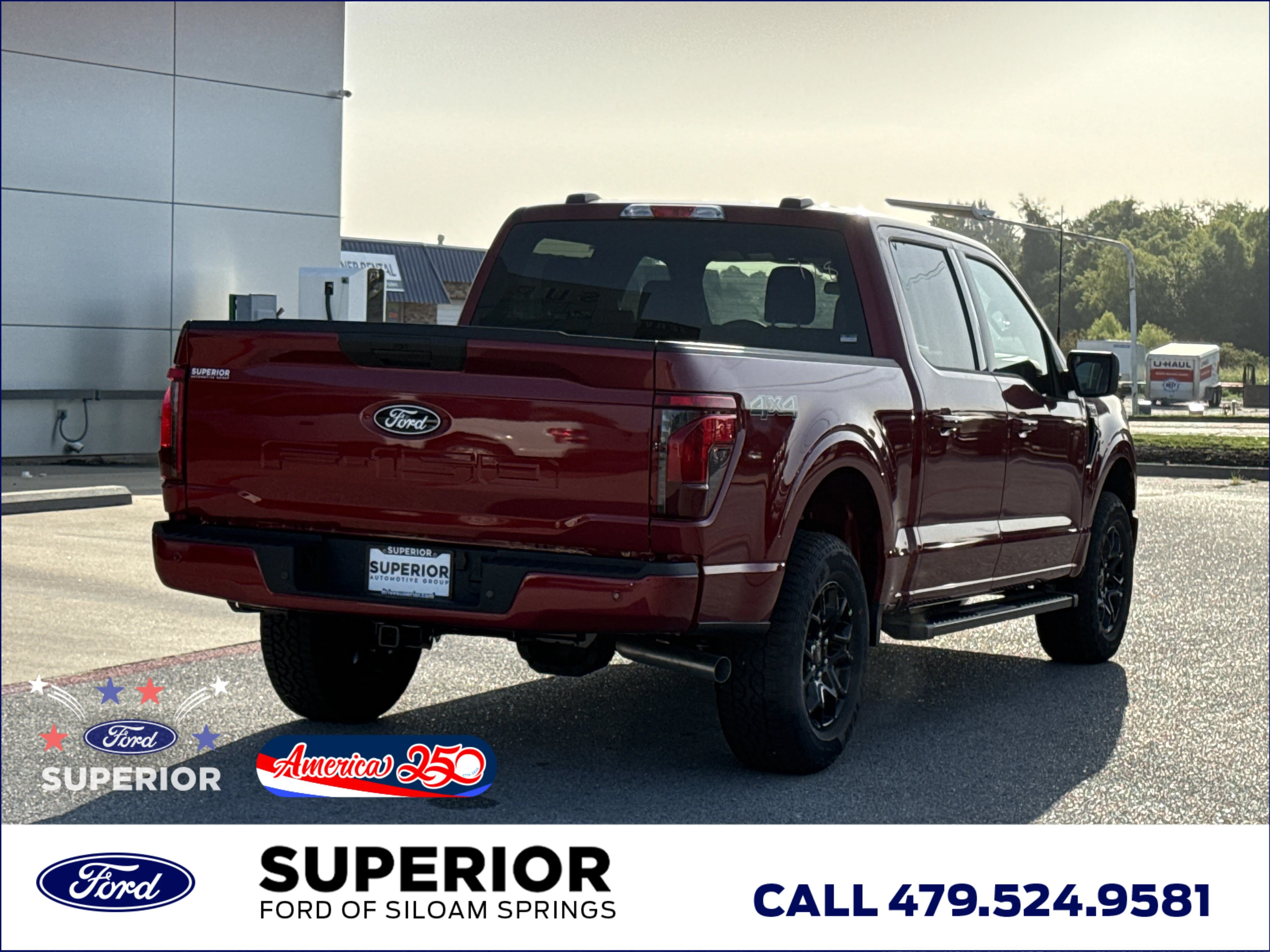New 2026 Ruby Red Metallic Tinted Clearcoat Ford XLT 4WD image 3