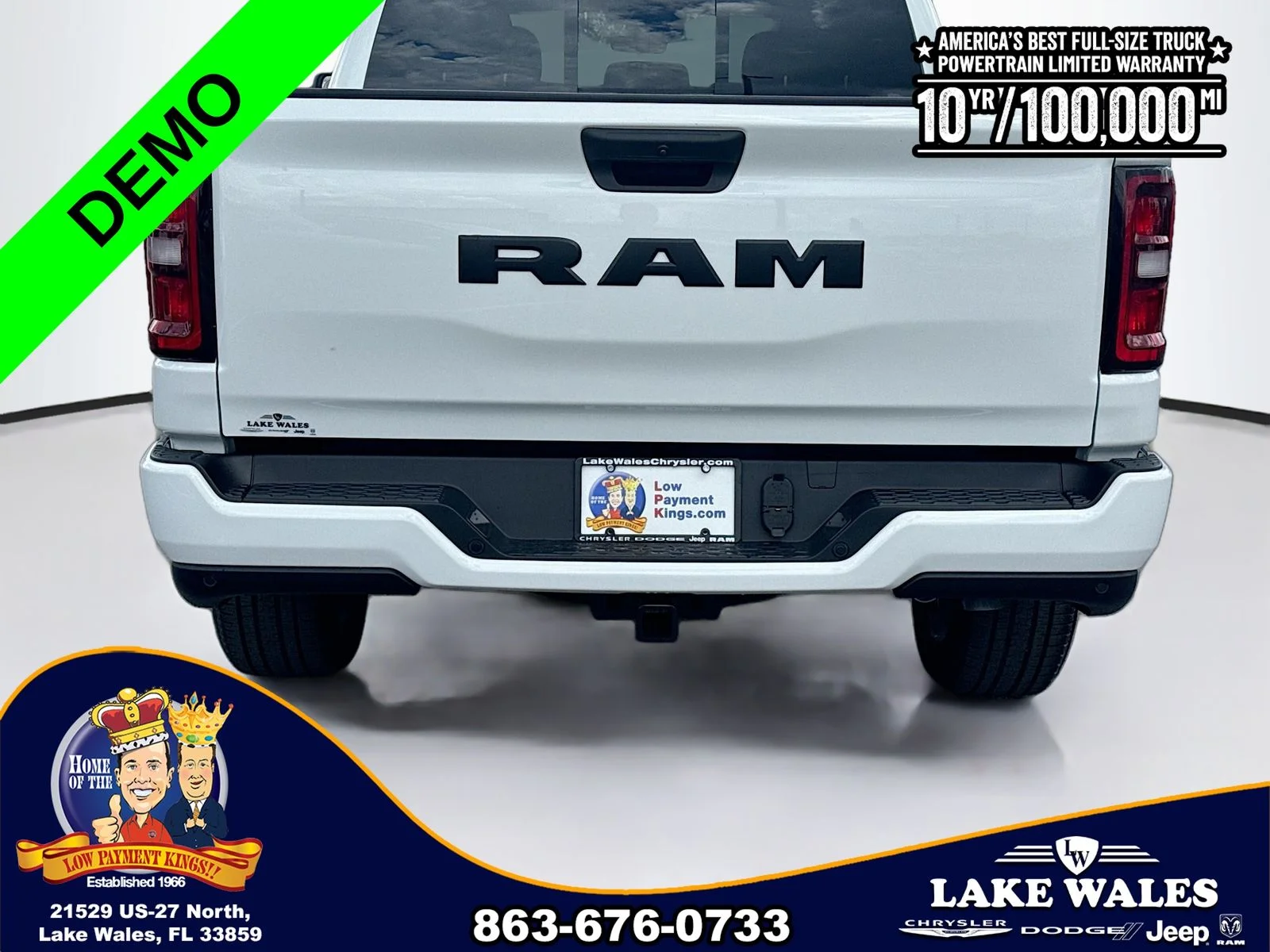 New 2026 Bright White Clear-Coat Exterior Paint RAM  image 5