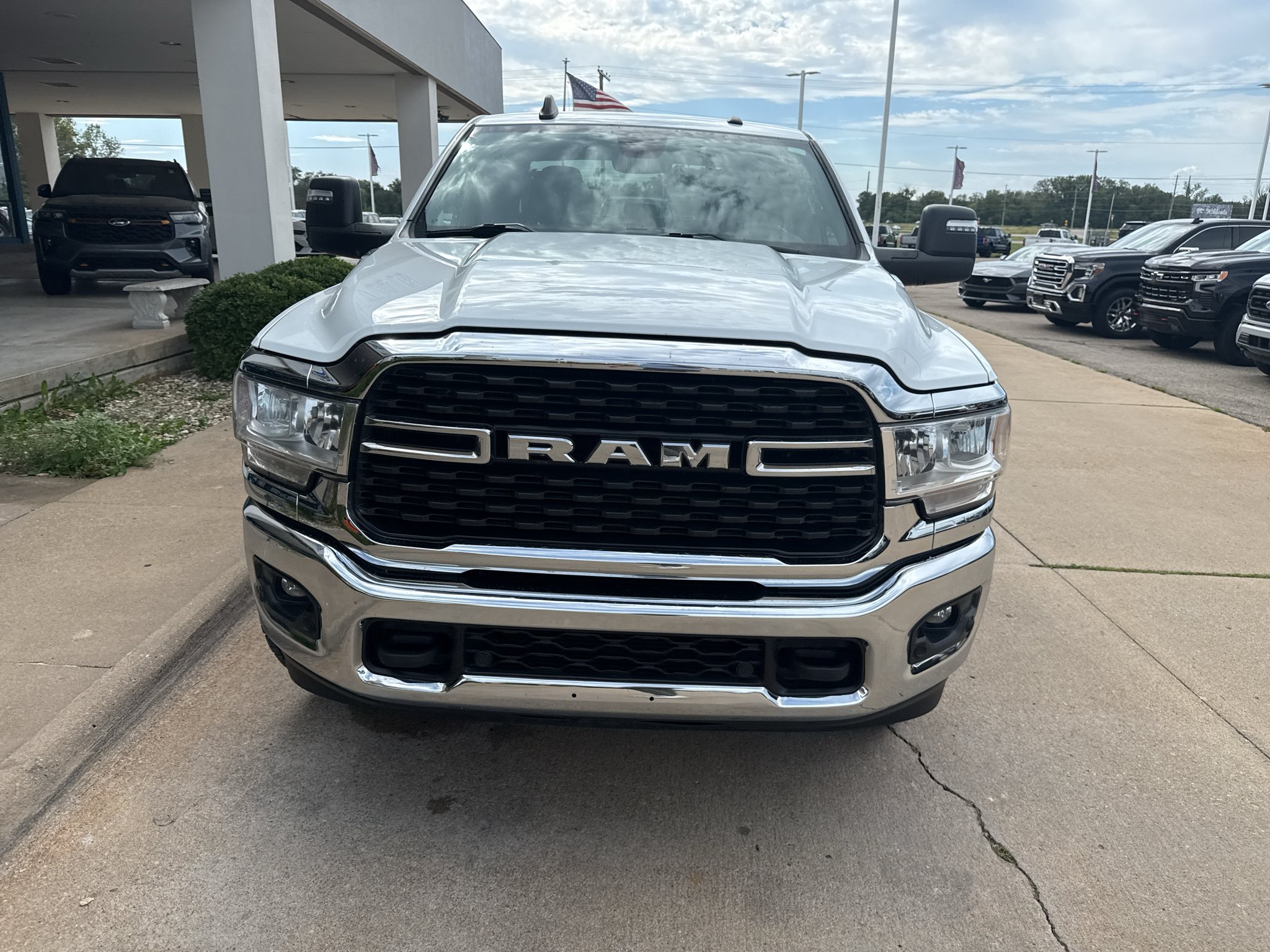 Used 2024 Bright White Clearcoat Ram Big Horn image 2