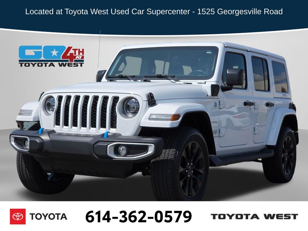 Used 2023 White Jeep Sahara 4xe image 1