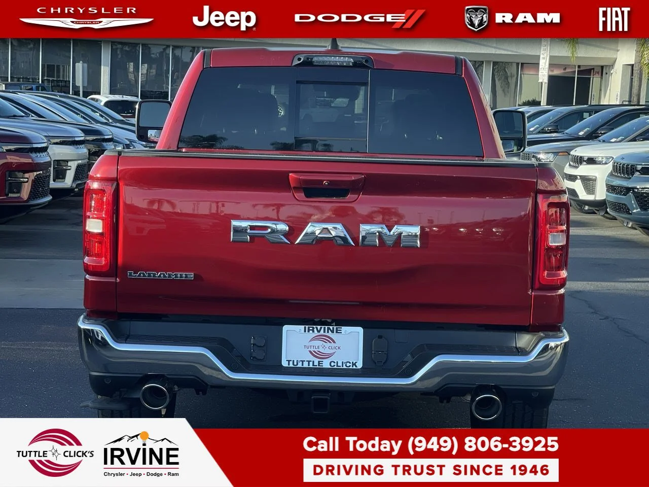 New 2027 Molten Red Pearl-Coat Exterior Paint RAM Laramie image 11