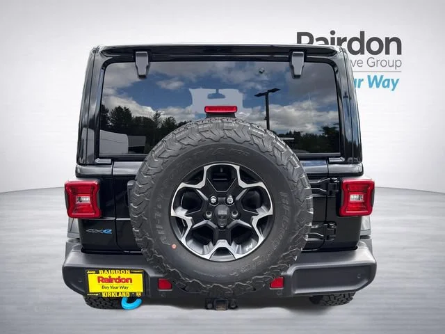 Used 2021 Black Clearcoat Jeep Unlimited Rubicon 4xe image 6