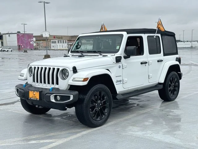 Certified Used 2023 White Jeep Sahara 4xe image 4