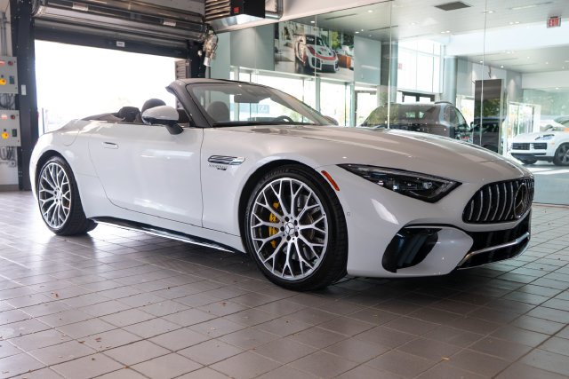 Certified Used 2023 White Mercedes-Benz SL 63 AMG® image 1