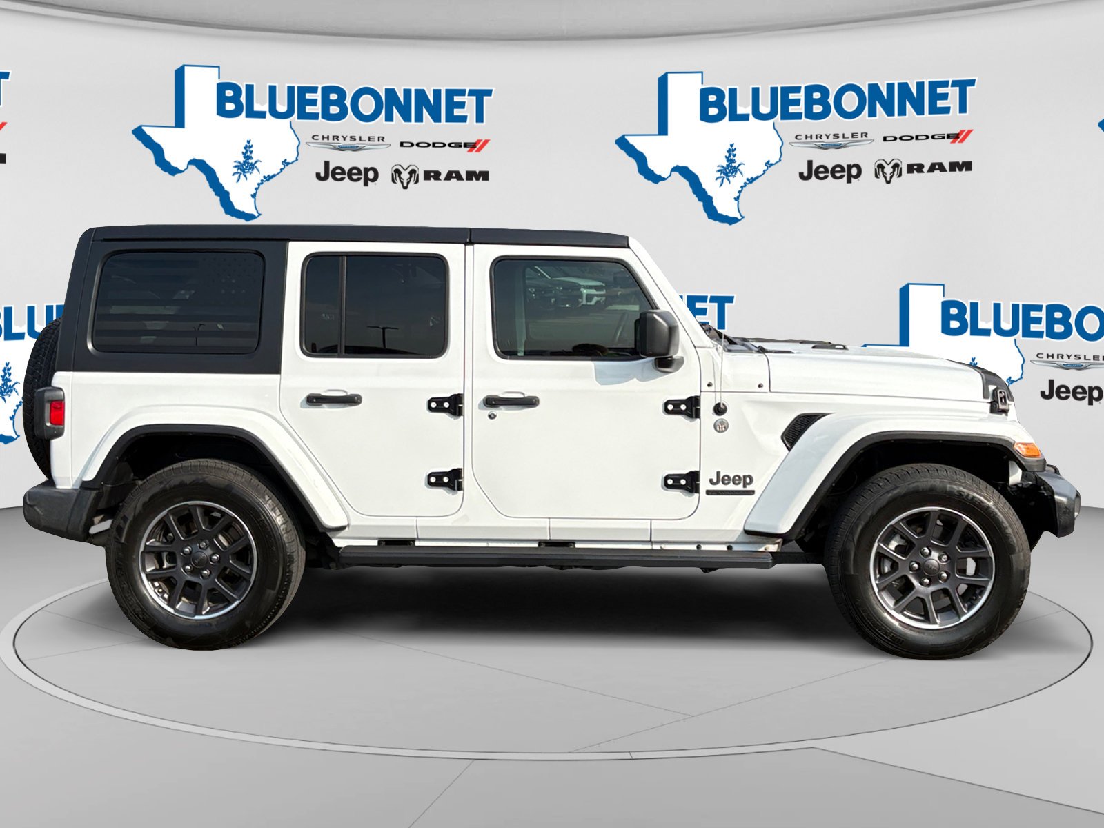Certified Used 2021 Bright White Clearcoat Jeep Unlimited 80th Anniversary image 4