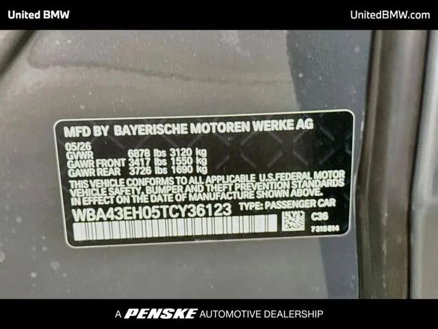 New 2026 Dravit Grey Metallic BMW 750e image 15