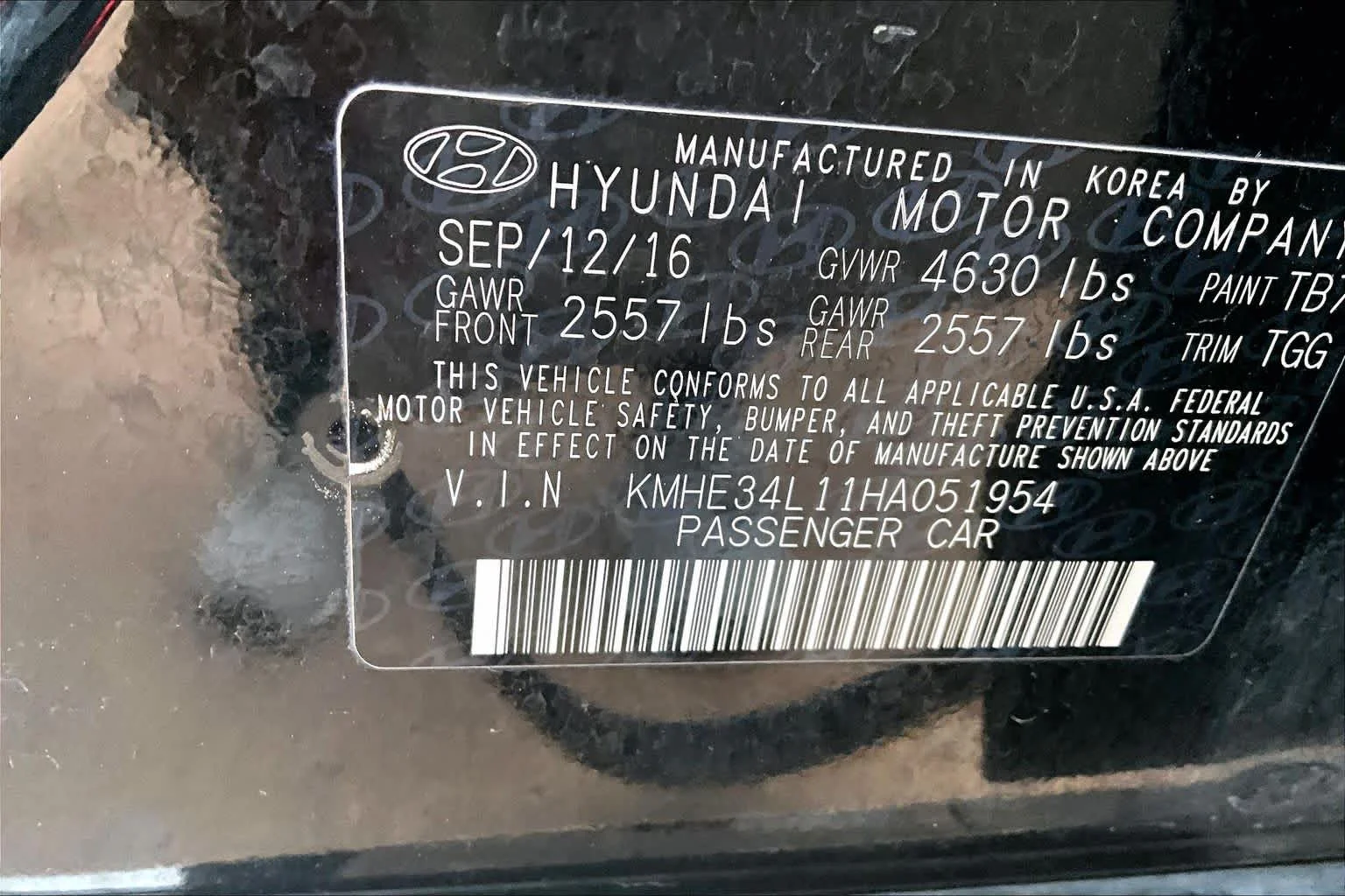 Used 2017 Eclipse Black Hyundai Limited image 33