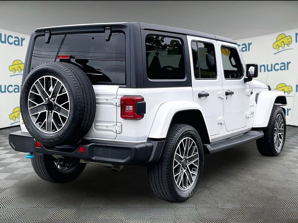Used 2023 White Jeep Sahara 4xe image 6