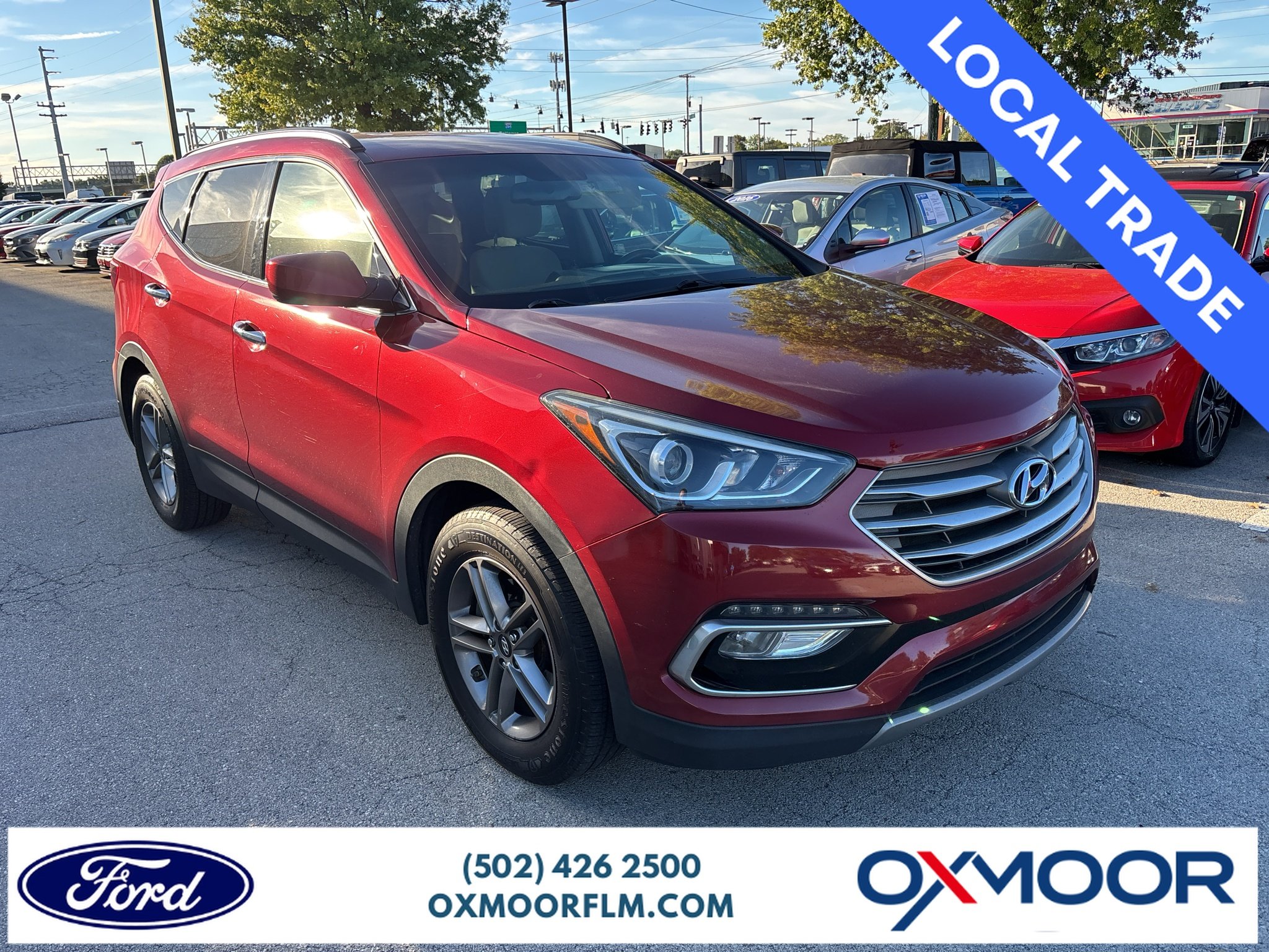 Used 2017 Serrano Red Hyundai 2.4L image 1