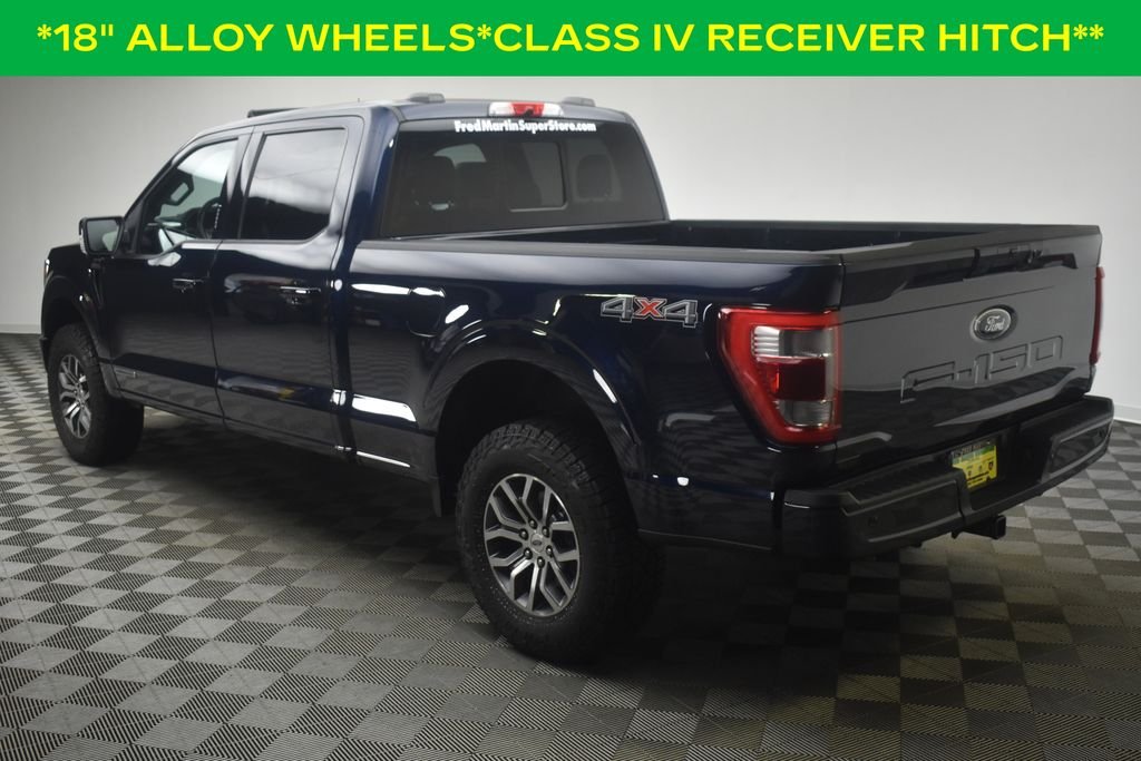 Used 2022 Atlas Blue Metallic Ford Lariat image 4