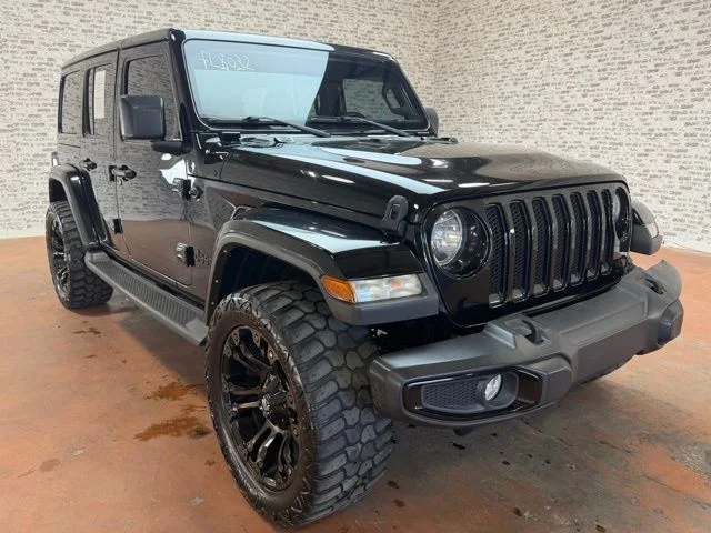 Used 2021 Black Jeep Unlimited Sahara Altitude image 7