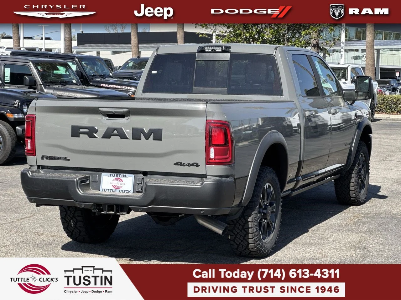 New 2027 Ceramic Gray Clear-Coat Paint RAM Rebel image 10