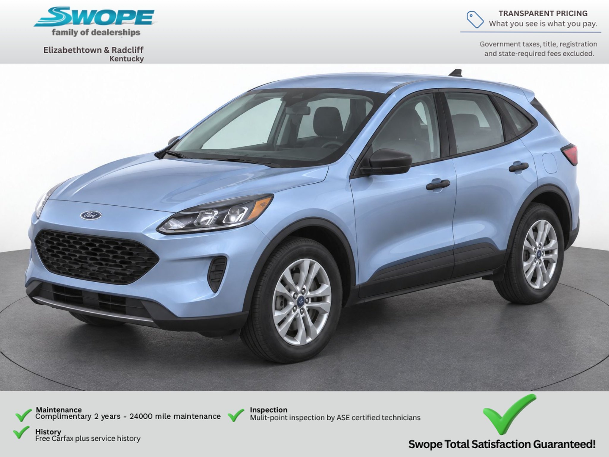 Used 2022 Iced Blue Silver Metallic Ford S image 1