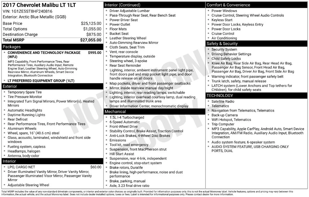 Used 2017 Blue Chevrolet LT image 38