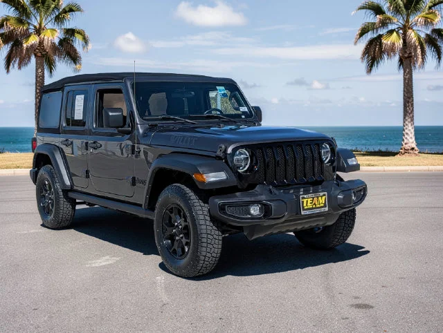 Used 2021 Gray Jeep Unlimited Willys image 4