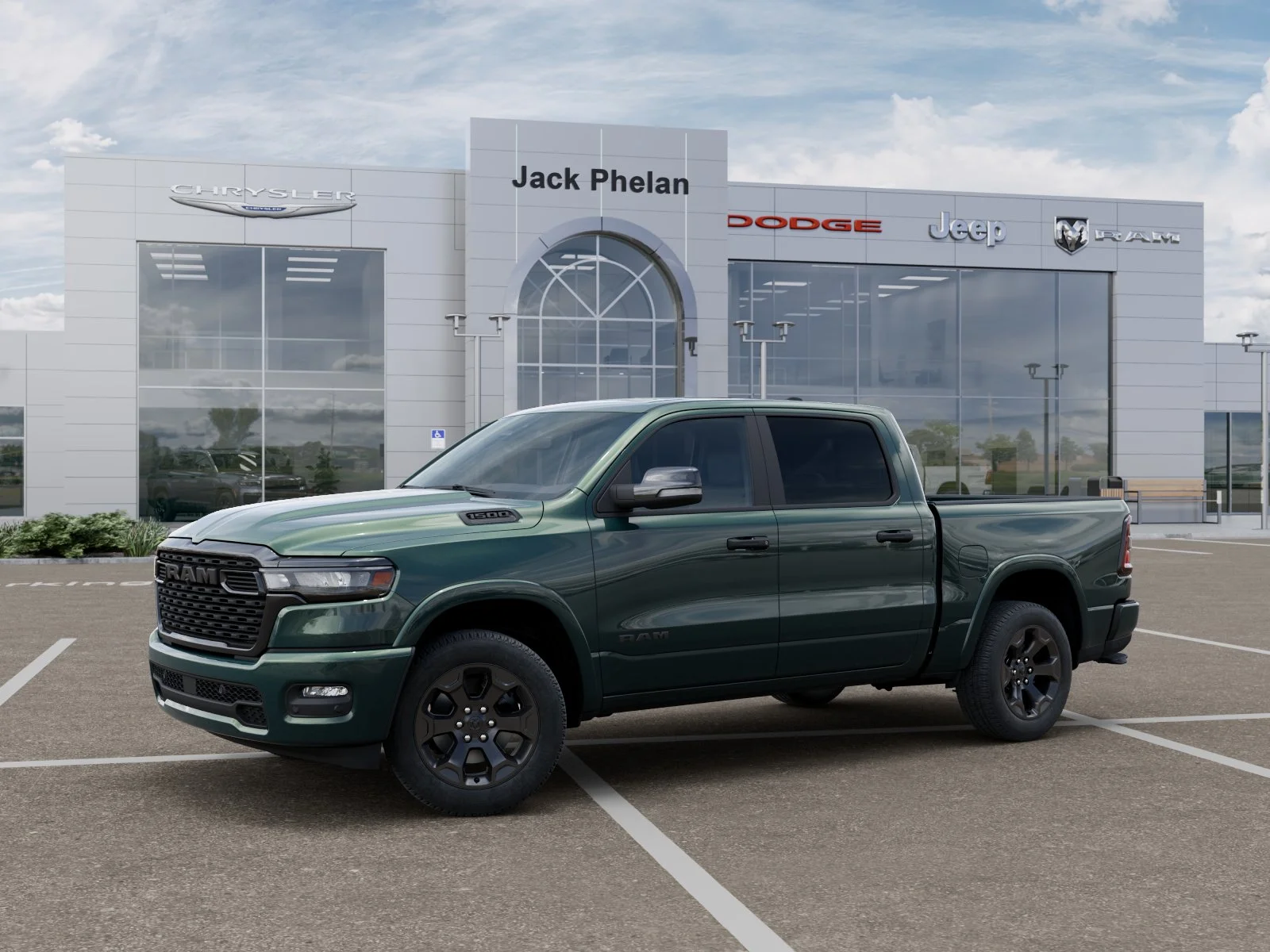 New 2026 Serrano Green Metallic RAM Big Horn/Lone Star image 2