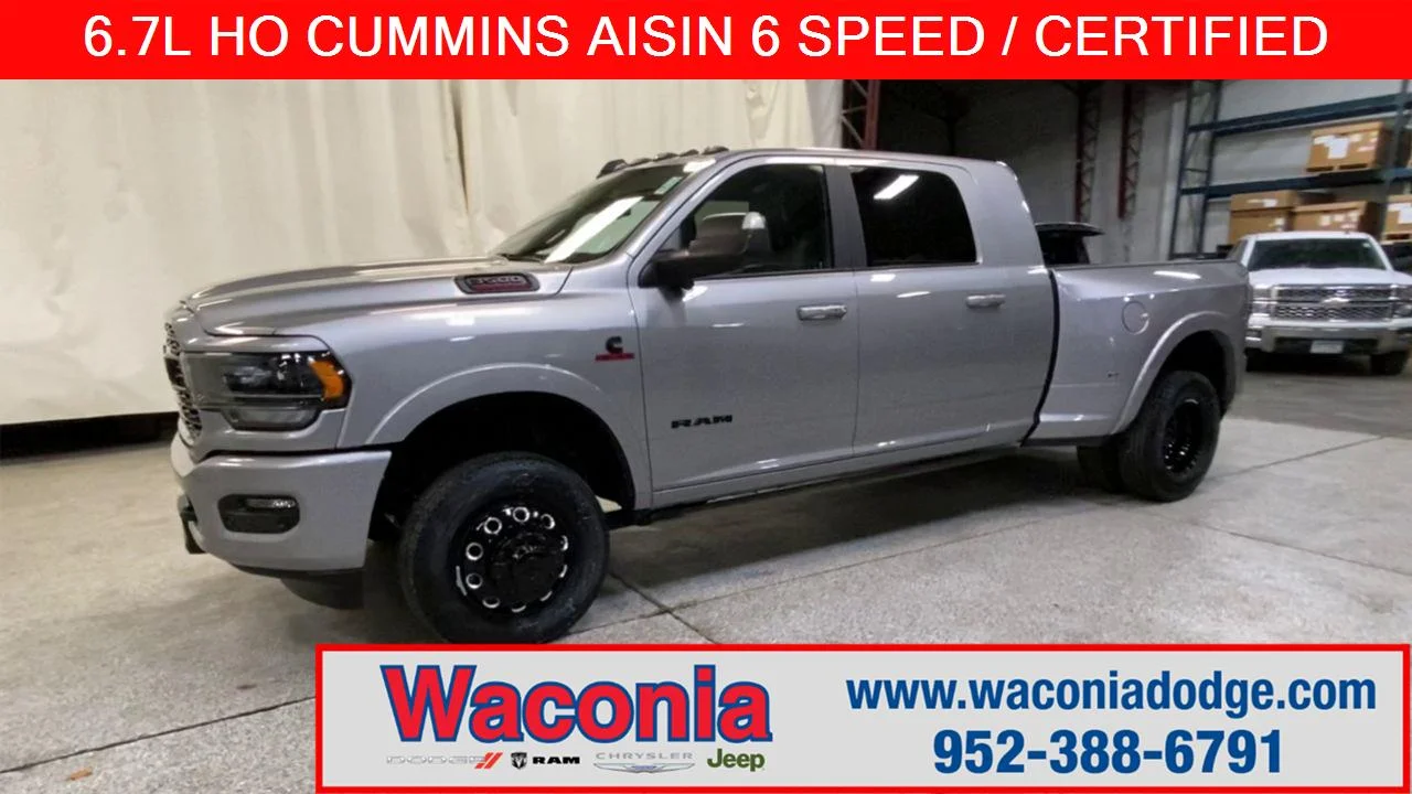 Certified Used 2022 Billet Silver Metallic Clearco Ram Limited 4x4 Mega Cab 6 4  Box image 1