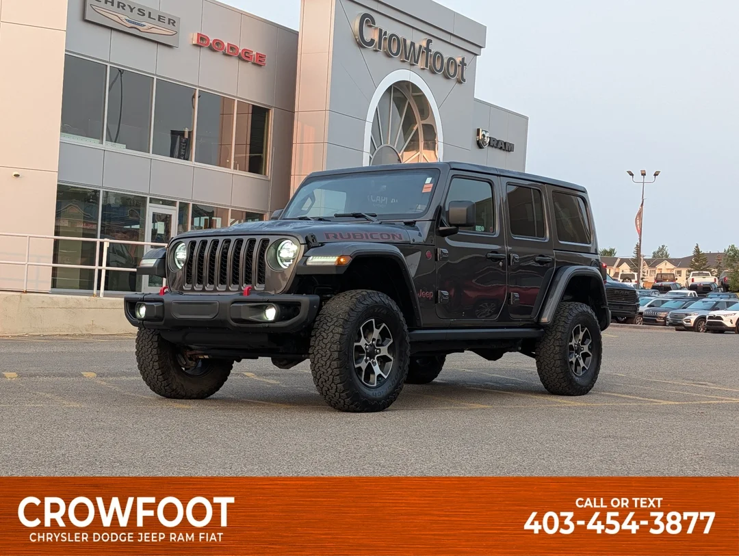 Certified Used 2021 Grey Jeep Unlimited Rubicon - - 4x4 - Leather - Cold Weather Grp - Trailer Tow - LED Grp & More! image 1