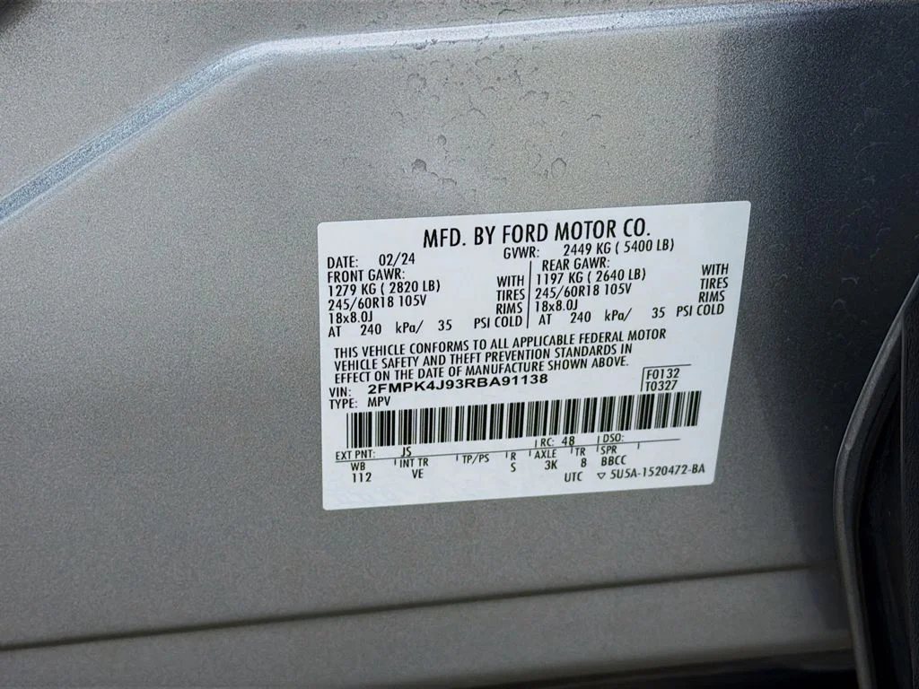 Used 2024 Iconic Silver Metallic Ford SEL image 38