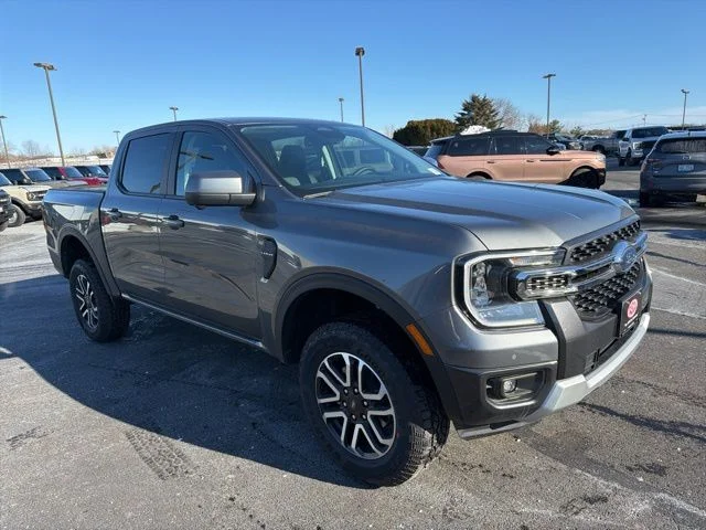 Gray 2026 Ford Ranger Lariat SuperCrew 4WD Pickup Truck Four-Wheel Drive