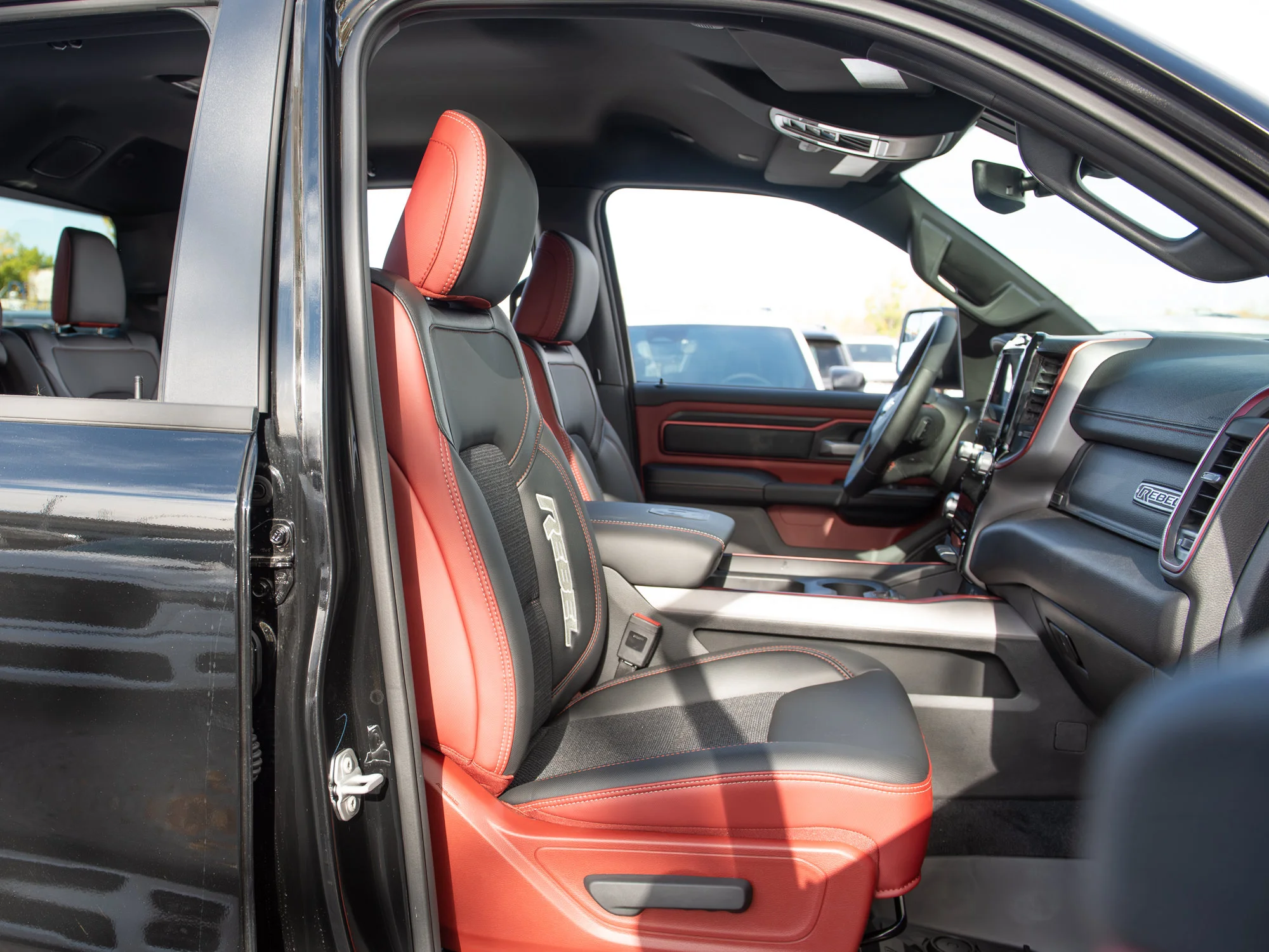 New 2026 Black RAM Rebel* Crew Cab 4x4, Heated Seats/Wheel, 33 Inch Tires, Nav, Alpine Audio image 23