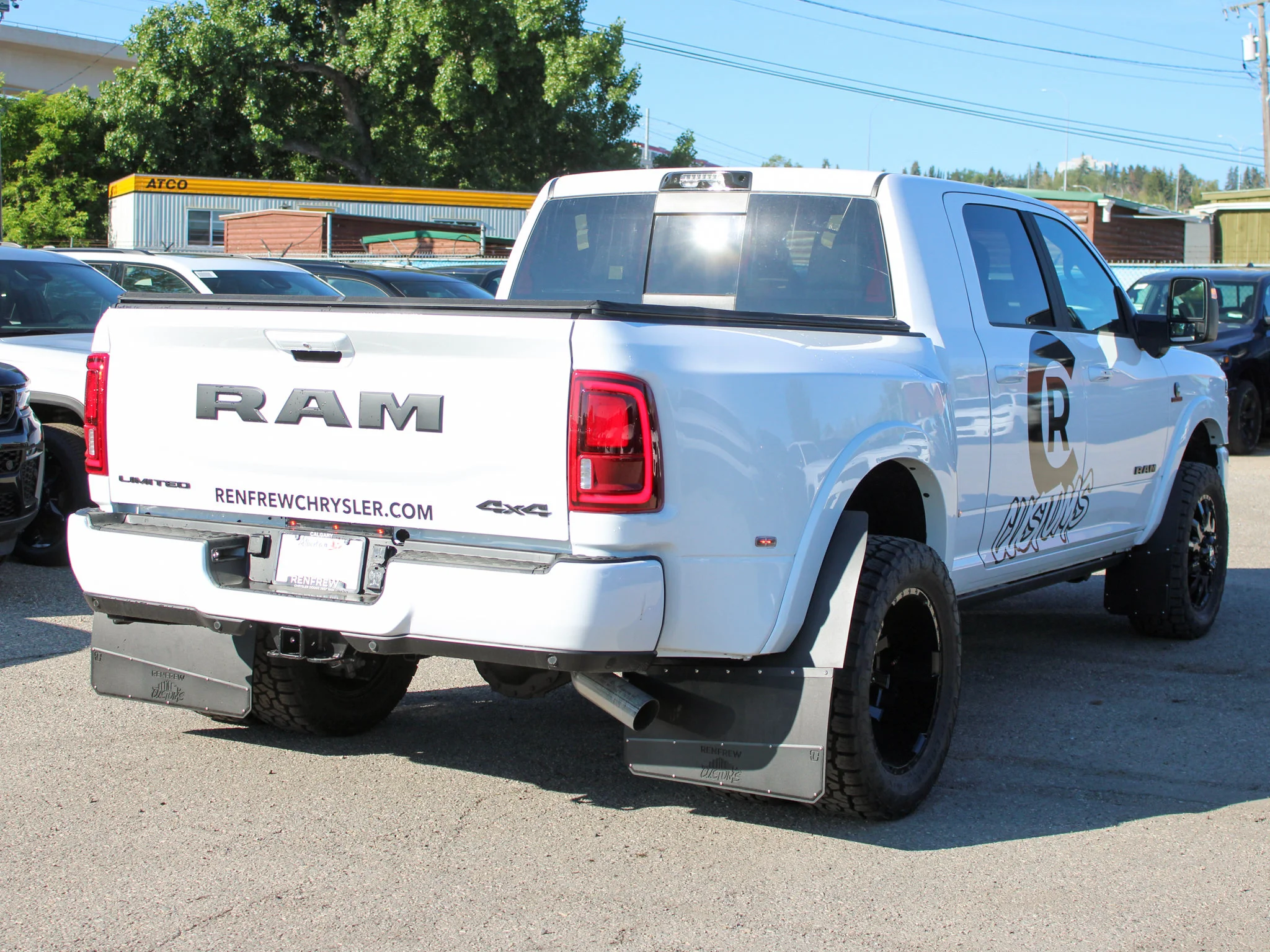 Used 2026 White RAM Limited* Mega Cab, PPF, Fuel Wheels, Toyo Open Country Tires, Trigger Industries Mudflaps image 5