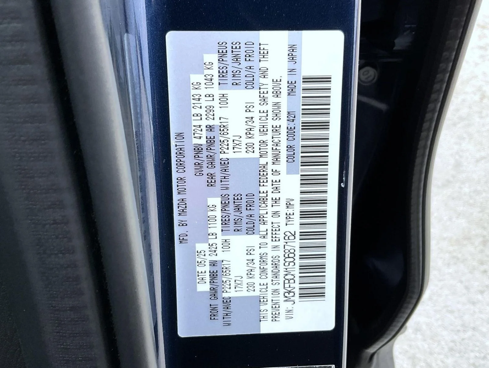 Certified Used 2025 Blue Mazda 2.5 S Preferred Package image 26