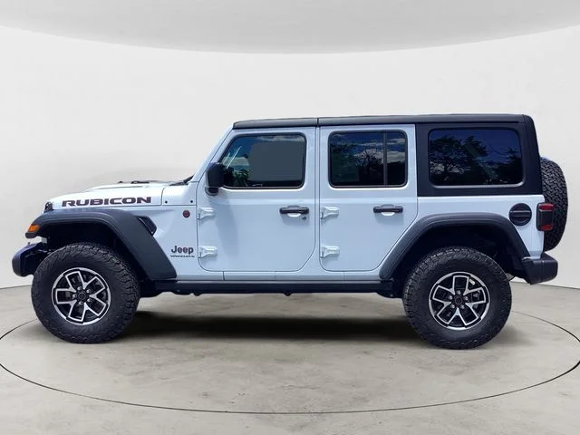 Certified Used 2025 Bright White Clearcoat Jeep Rubicon image 2