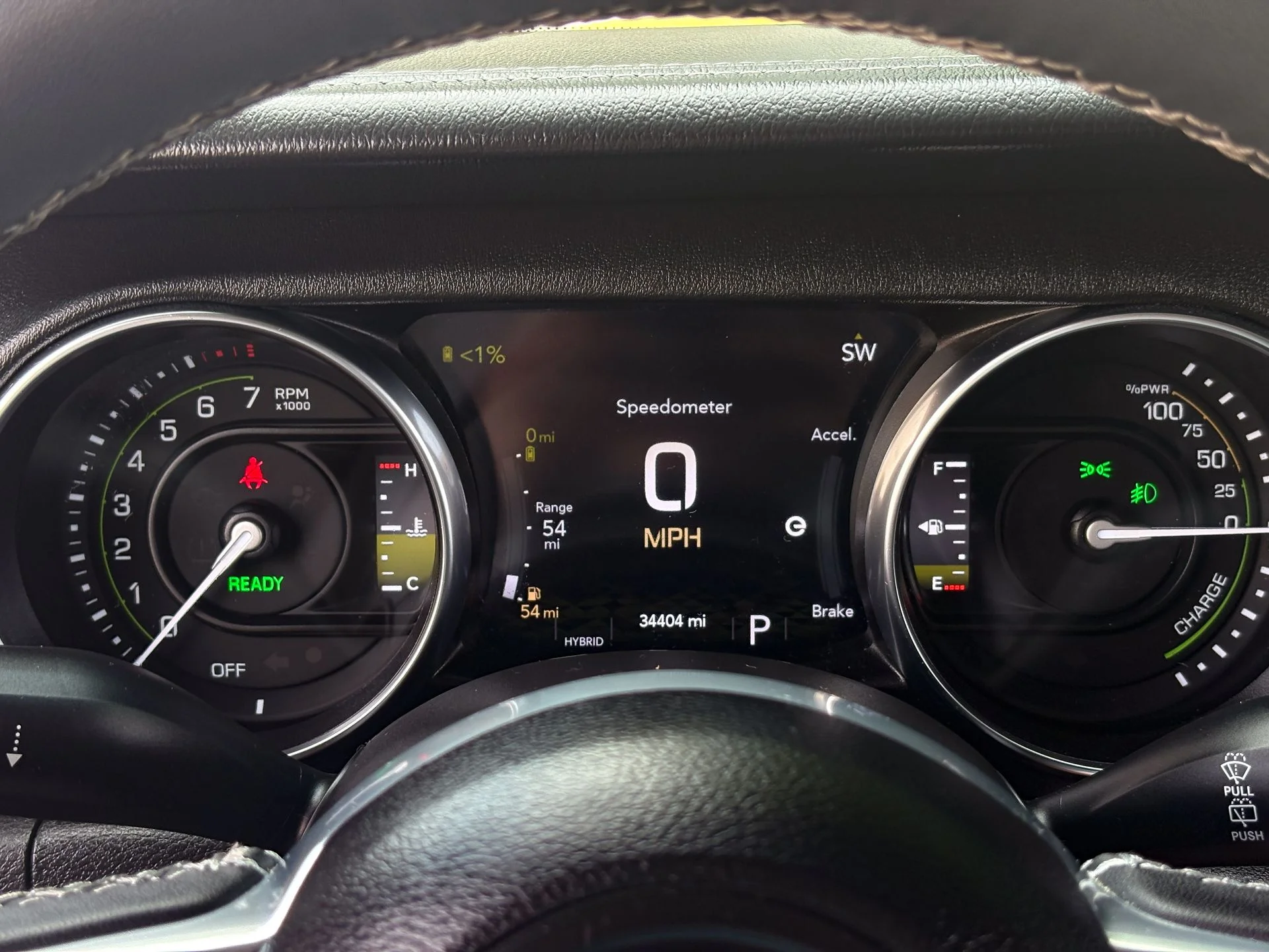 Used 2023 Yellow Jeep Sahara 4xe image 8
