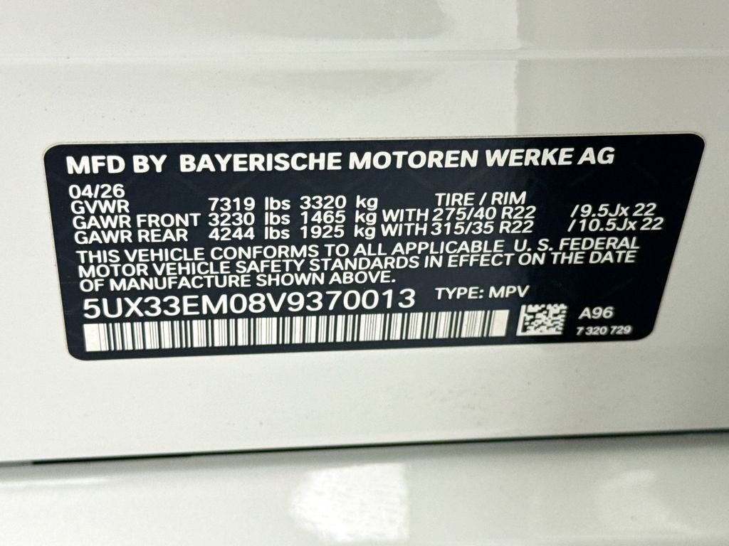 New 2027 White Metallic BMW M60i image 34