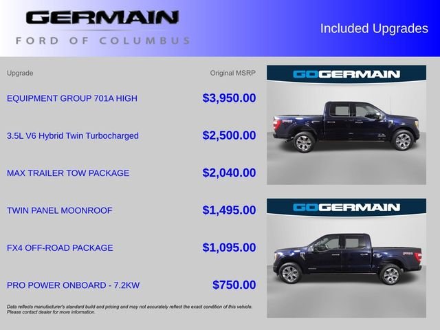 Certified Used 2023 Blue Metallic Ford Platinum image 38