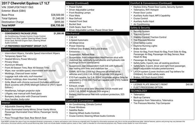 Used 2017 Black Chevrolet LT image 29