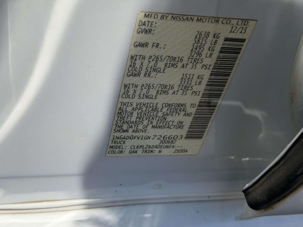 Used 2016 White Nissan SV image 25