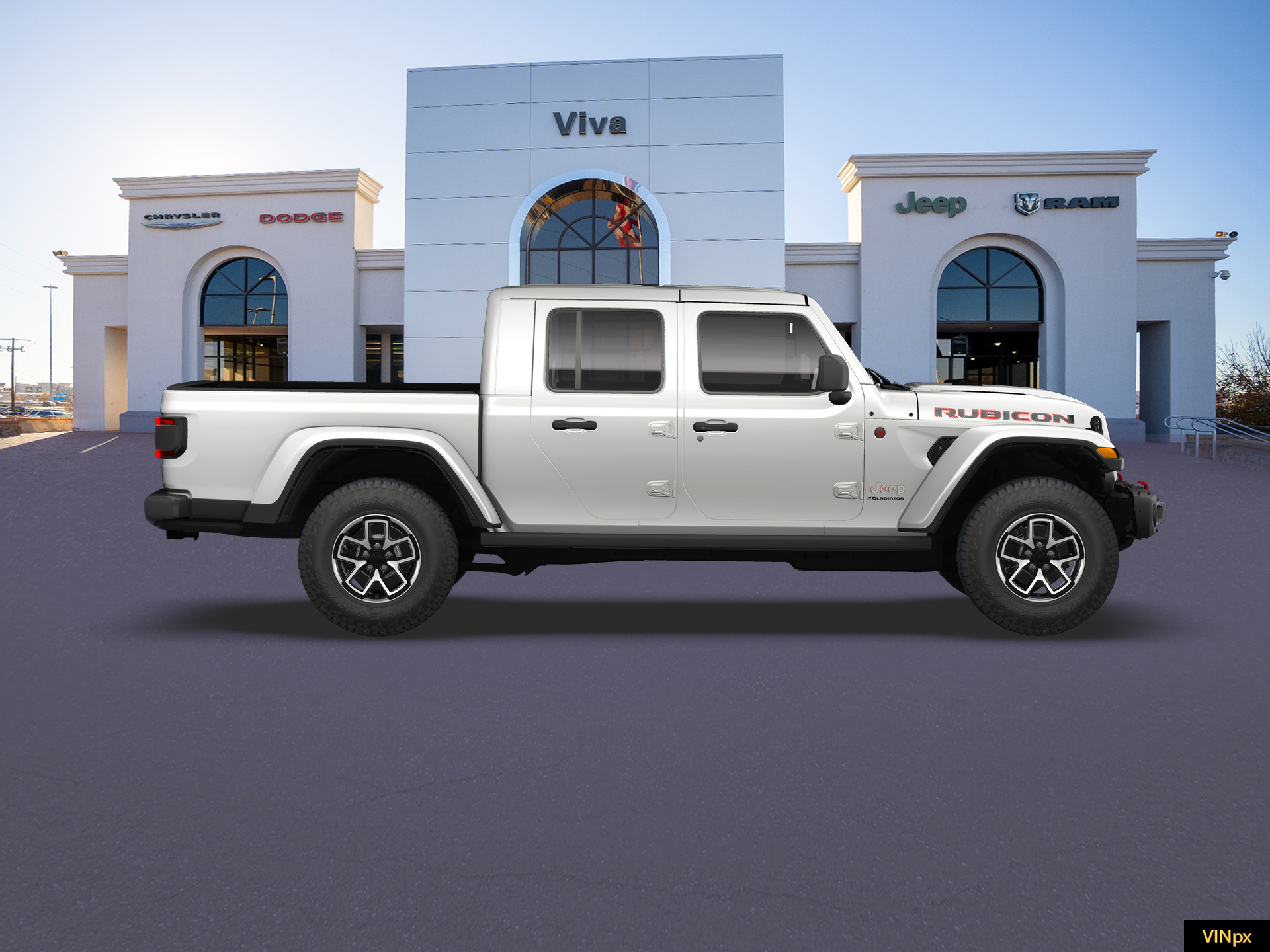 New 2026 Bright White Clear-Coat Exterior Paint Jeep Rubicon X image 9