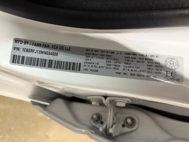 Used 2021 White Ram Laramie image 24