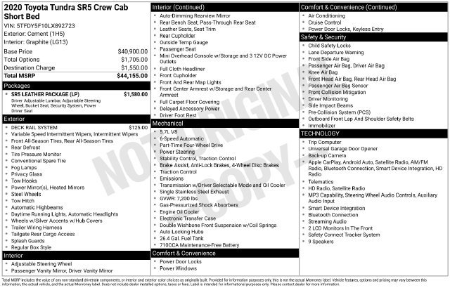 Used 2020  Toyota SR5 image 34